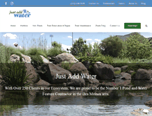 Tablet Screenshot of iowawaterscapes.com